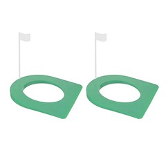 2 Pcs Putting Cup and Flag Putting Hole Practice Aids with Flag for 9830
