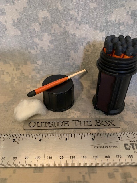 Black Beard Fire STORMPROOF MATCHES – (20) Matches, Case w/Striker, Long Burn