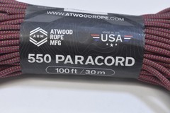 Atwood Rope 550 Paracord 100′ 7 Strand Core Cable Red/Green 550 lb Tensile