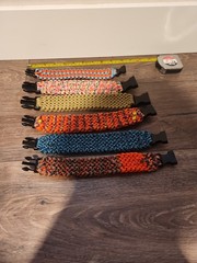 LOT: (6) Paracord Survival Bracelet – Handmade Multicolor – Outdoor Camping Hike