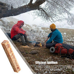 2Pcs Pure Natural Ignition Matches Pine Wood Kindling Matches Outdoor Fire Makin