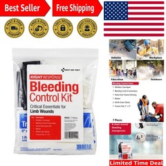 Critical Essentials 7-Piece Bleeding Control Kit with Tourniquet for Limb Wounds