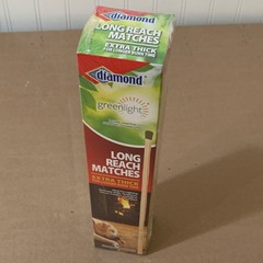 Diamond Extra Thick Long Reach Matches 75 Pack Longer Burn Time Strike-on-Box