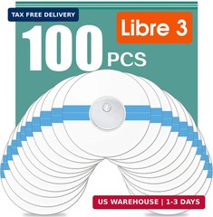 100 Pack Freestyle Sensor Covers for Libre 3 Waterproof Adhesive Patches