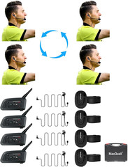Referee Headsets 2~4 Person, V4 plus Referee Communication System Football Wirel