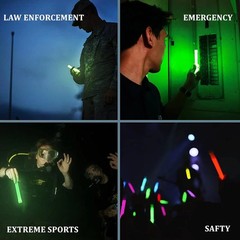 Glow Fever Emergency Safety Military Grade Glow Sticks, 10PCS, 6″ Ultra Bright L