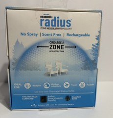 Thermacell Radius Zone Mosquito Repellent Black NEW USB Rechargeable Portable