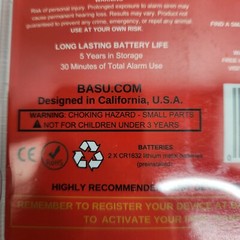 BASU – Original eAlarm Portable Emergency Alarm Battery included New
