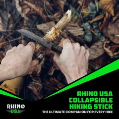 Hiking Stick with Survival Kit Durable Trekking Pole Camping Gear