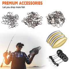 PLUSINNO Fishing Gear 6.3″ x 3.7″ x 1.8″, 253pcs Accessories Kit