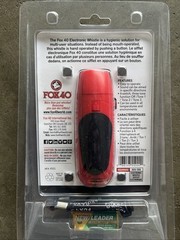 (2) Pack Fox 40 Electronic Whistle W/ Wrist Loop Lanyard & 9 Volt Battery New