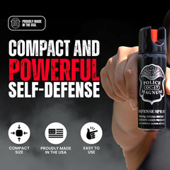 3 pack POLICE MAGNUM 3oz Safety Lock pepper spray Defense Security Protection