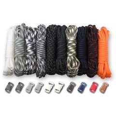 550lb Type III Paracord Combo Crafting Kits with Buckles – 100 ft