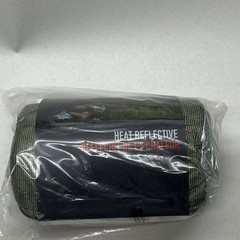 S.O.L. Heat Reflective Bivvy Emergency Blanket Mylar Green/Silver 8.1 oz