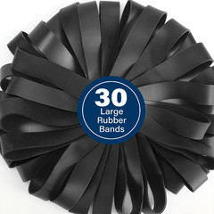 Large Rubber Bands, 30Pcs Size #107 Big Wide Elastic Bands, Heavy Duty Black …
