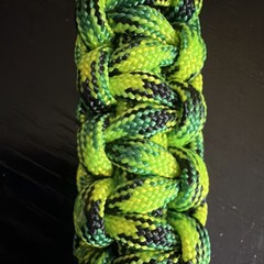 Handmade Paracord Bracelet Green Camo/Black