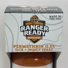 24oz Ranger Ready Repellent Tick Insect Spray Cloths Tents Gear, Permethrin 0.5%