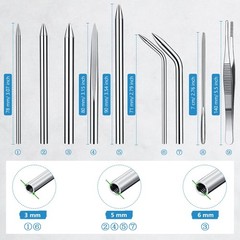 Shimeyao 12 Pcs 2025 Update Paracord FID Knotter Tools Set Stainless Steel Ma…