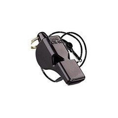 Original Mini Whistle with Lanyard, Black