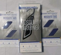 Skeeter Hawk Mosquito Repellent Carabiner Clip + 6 Tabs Natural Essential Oils
