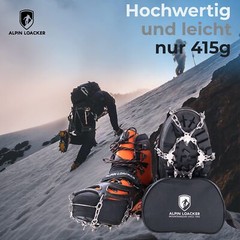 Grödel for Snowshoes I Lightweight Crampons for Mountaineering Boots I Shoe Claws and…