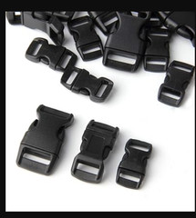 60-Pack Paracord Bracelet Buckles 5/8″ 1/2″ 3/8″ Plastic Side Release Clips