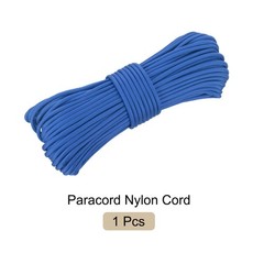 550 Paracord Rope 102ft, 4mm Thin Paracord Nylon Survival Cord Blue