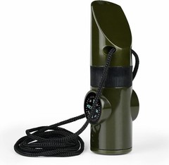 Emergency Survival Whistle, 7-in-1 Outdoor Multifunctional Tool Safety Whistle