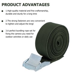 2pcs Utility Strap Buckle Camera Fixing Belt Securing Strap Bundling Belt