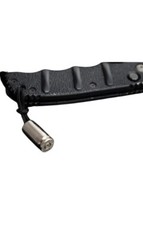 Paracord Lanyard Knife Accessory Made with Real Bullet Casing – Silver
