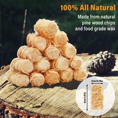 HGD Natural Fire Starters 256 Pcs Waterproof & Odorless Charcoal Starters fo…