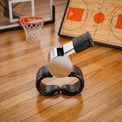 5Pcs Loud Metal Finger Ring Whistles for Sports Referees Outdoor Use