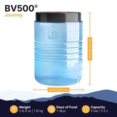 BearVault BV500 Journey Bear Resistant Food Container – Extra Large