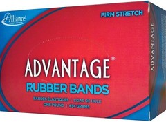 Alliance Rubber 97405 Advantage Bands Size 1 Pound 7 x 1/8 inches, Red