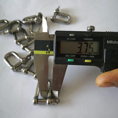 Jy-Marine Stainless Steel Mini D Shackle, 4Mm, Silver Color,For Paracord Jewelry