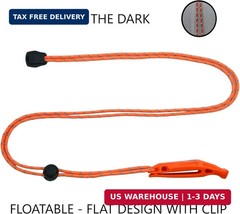 LuxoGear Emergency Whistles with Lanyard Safety Whistle Survival Shrill Loud Bla