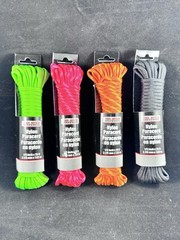 Tool Bench Brand Nylon Paracord 1/8″ X 25 Feet- Pack Of 4 Colors