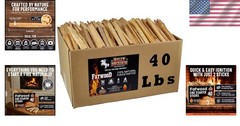 All-Weather 40lb Fatwood Sticks – Effortless Fire Starter for Campfires & Grills