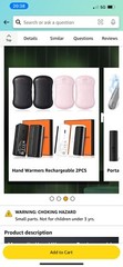 Hand Warmers Rechargeable 2 Pack Strong Magnetic 18Hrs Longer Heating