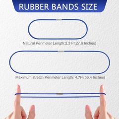 3PCS Large Heavy Duty Trash Can Rubber Bands Fits 13-30 Gallon Bin Liners Office