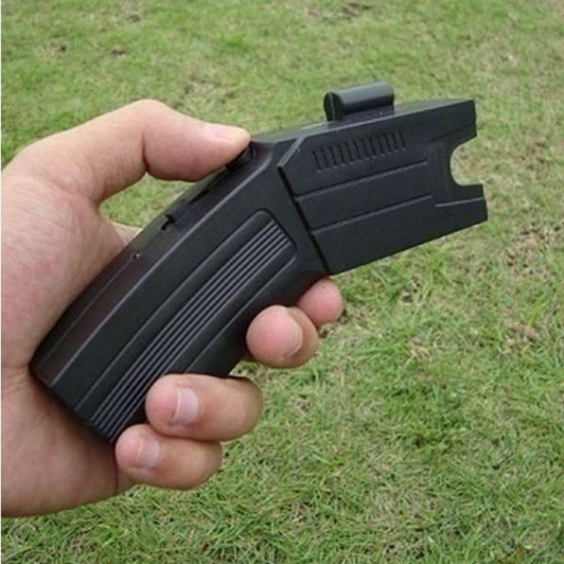 Portable Rechargeable LED Flashlight Outdoor Safety Tool Black