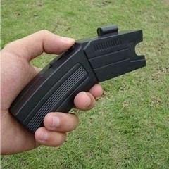 Portable Rechargeable LED Flashlight Outdoor Safety Tool Black