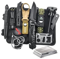 Gifts for Men Him Husband Dad Fathers Day – 12 in 1 Camping Survival Kits
