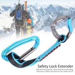 Security Lock Extender Quickdraw Sling Straight Curved Carabiner Aging…
