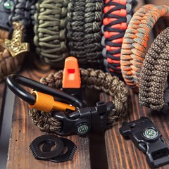 FISHLUND Paracord Rope 4mm Type III 550 250FT Reflective Parachute Rope