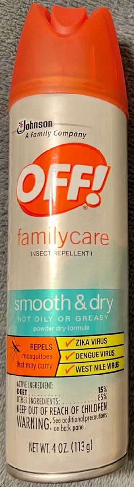 OFF! Family Care Insect Repellent – Smooth & Dry – Repels Mosquitoes – 4 OZ