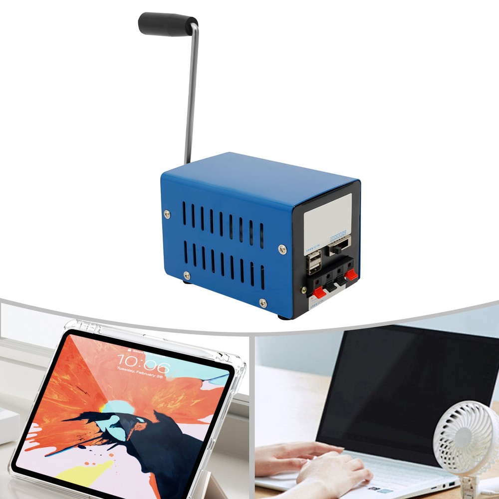 Camping Manual Crank Generator USB Hand Crank Emergency Dynamo Charger Generator