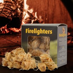 Fire Starter Pack 32 Pcs Compact Natural Wood Eco-Friendly Campfire Lighting