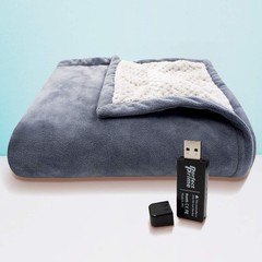 PerfectPremium Hp0810 Soft Fleece Portable Qc2.0/3.0 Usb Power Heating Throw