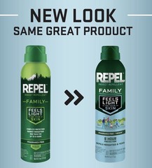 Repel Family Insect Repellent-DEET-Free-Lightweight-Aerosol Spray-Up To 8hr-4oz
